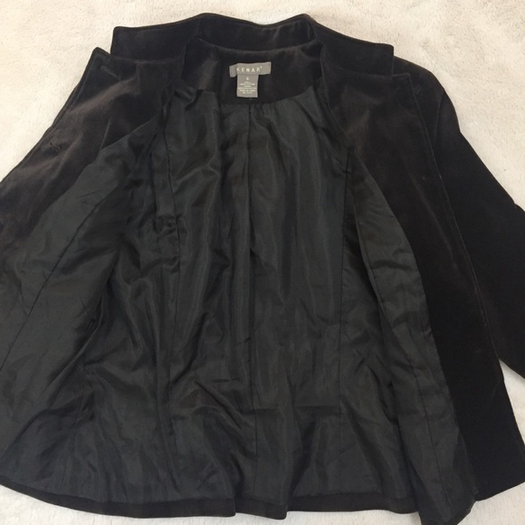 Kenmar Velour Jacket Brown Size 6 - Picture 5 of 8